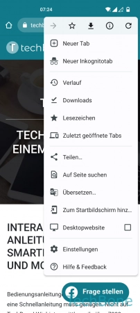 Schritt 3: Öffne die Einstellungen Adressen ausfüllen - Öffne die Einstellungen