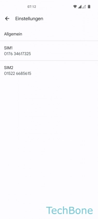 Schritt 4: Wähle eine SIM-Karte (Dual SIM) SMS-Zustellberichte - Wähle eine SIM-Karte (Dual SIM)
