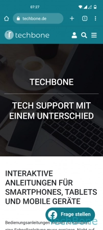 Schritt 2: Öffne das Menü Webseite durchsuchen - Öffne das Menü