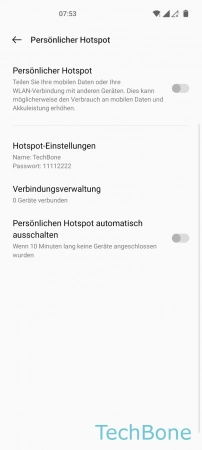 Schritt 4: Tippe auf Verbindungsverwaltung Maximale Verbindungen - Tippe auf Verbindungsverwaltung