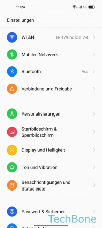 Schritt 2: Tippe auf Personalisierungen Eigenes Bild - Tippe auf Personalisierungen