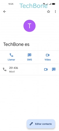 Paso 3: Presiona Editar contacto Añadir una Foto a un Contacto - Presiona Editar contacto