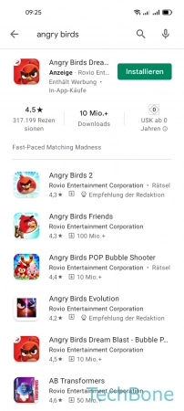 Schritt 4: Wähle eine App App aus dem Play Store installieren - Wähle eine App