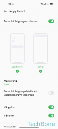Schritt 4: Aktiviere oder deaktiviere Benachrichtigungen zulassen Ein-/ausschalten - Aktiviere oder deaktiviere Benachrichtigungen zulassen