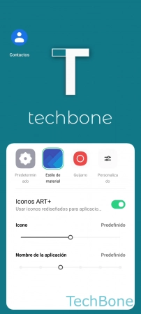 Paso 5: Presiona un Área libre para terminar Cambiar el Estilo de los Iconos de Aplicaciones - Presiona un Área libre para terminar