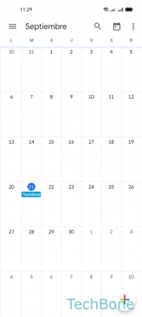 Paso 2: Abre el Menú Cambiar la Vista del Calendario - Abre el Menú