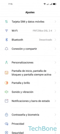 Paso 2: Presiona Conexión y compartir Desactivar automáticamente el Punto de acceso personal (Hotspot Wi-Fi) - Presiona Conexión y compartir