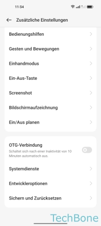Schritt-3 Tippe auf Entwickleroptionen Ausschalten - Tippe auf Entwickleroptionen