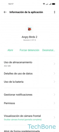 Paso 5: Presiona Forzar detención Forzar la Detención de una Aplicación - Presiona Forzar detención