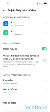 Paso 3: Selecciona una tarjeta SIM (doble SIM) Habilitar o deshabilitar una Tarjeta SIM - Selecciona una tarjeta SIM (doble SIM)