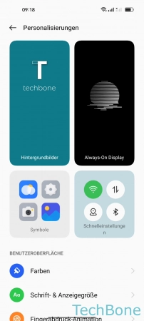 Schritt 3: Tippe auf Hintergrundbilder Hintergrundbild - Tippe auf Hintergrundbilder