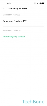 How to Add Emergency contacts - Tap on  Add emergency contact 