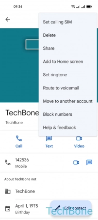 How to Block or Unblock a Contact - Tap on  Block numbers 