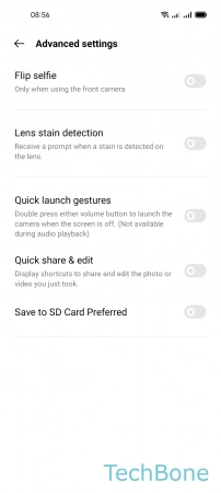 How to Change Camera Storage location - Enable or disable  Save to SD Card Preferred 