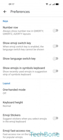 How to Change Keyboard height - Tap on  Keyboard height 