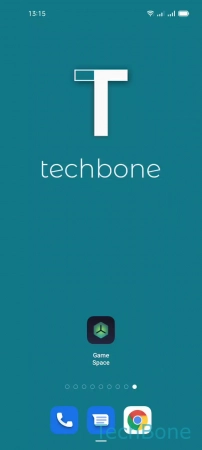 How to Manage Apps in Game Space - Tap on  Game Space 