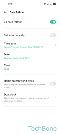 How to Set Date and time automatically - Enable or disable  Set automatically 