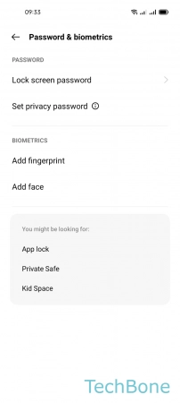 How to Set up Face recognition to Unlock - Tap on  Add face  and follow the instructions on screen