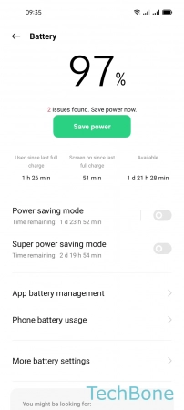 How to Turn Off Power saver automatically when charged - Tap on  Power saving mode 