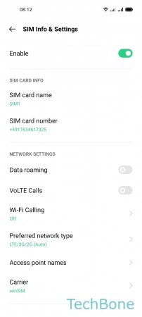 How to Turn On Automatic Network selection - Tap on  Carrier 