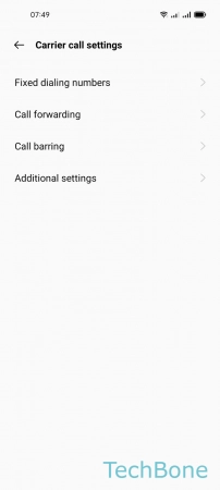 How to Turn On/Off Call forwarding - Tap on  Call forwarding 