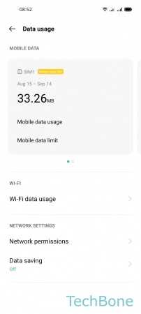 How to Turn On/Off Data saving - Tap on  Data saving 