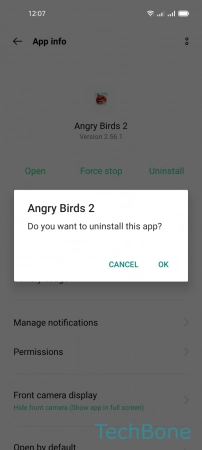 How to Uninstall an App - Tap on  OK 