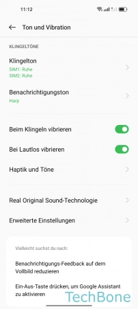 Schritt 3: Tippe auf Klingelton Standard-Ton - Tippe auf Klingelton