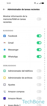 Paso 4: Activa o desactiva Mostrar información de la memoria/RAM en tareas recientes Mostrar u ocultar Información de la Memoria RAM en Recientes - Activa o desactiva Mostrar información de la memoria/RAM en tareas recientes