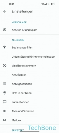 Schritt 4: Tippe auf Anrufkonten Anrufsperre - Tippe auf Anrufkonten