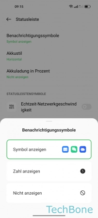 Schritt 5: Wähle Symbol anzeigen , Zahl anzeigen oder Nicht anzeigen Benachrichtigungssymbole - Wähle Symbol anzeigen , Zahl anzeigen oder Nicht anzeigen