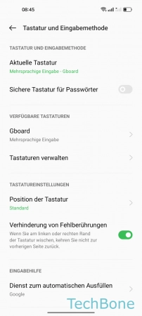 Schritt 4: Tippe auf Gboard Einhandmodus - Tippe auf Gboard