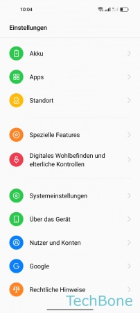 Schritt 2: Tippe auf Systemeinstellungen Glide Typing - Tippe auf Systemeinstellungen