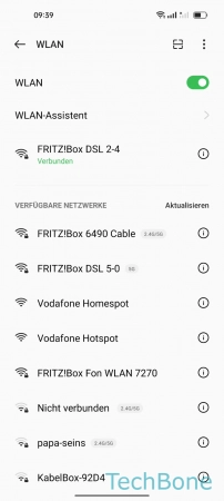 Schritt 3: Tippe auf WLAN-Assistent Von WLAN zu mobile Daten wechseln - Tippe auf WLAN-Assistent