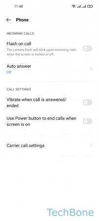 How to Turn On/Off Call Waiting - Tap on  Carrier call settings 