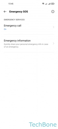 Set SOS Messages Content - Tap on  Emergency call 