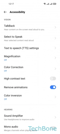 Turn On/Off Color Inversion - Tap on  Color inversion 