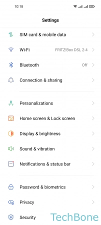 Turn On/Off Data Saving - Tap on  SIM card & mobile data 