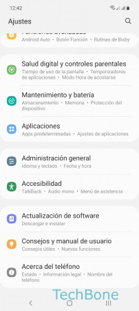 Paso 2: Presiona Accesibilidad Activar o desactivar audio en mono - Presiona Accesibilidad