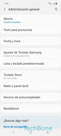 Paso 3: Presiona Ajustes de Teclado Samsung Activar o desactivar la vista previa de caracteres - Presiona Ajustes de Teclado Samsung