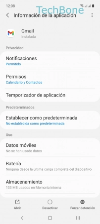 Paso 4: Presiona Permisos Administrar permisos de aplicaciones - Presiona Permisos