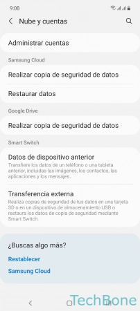 Paso 3: Presiona Administrar cuentas Añadir cuenta de correo electrónico - Presiona Administrar cuentas