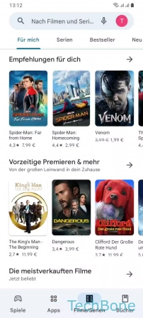 Schritt 2: Tippe auf Google-Konto Automatische App-Updates - Tippe auf Google-Konto
