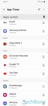Schritt 4: Tippe auf Timer App-Timer - Tippe auf Timer