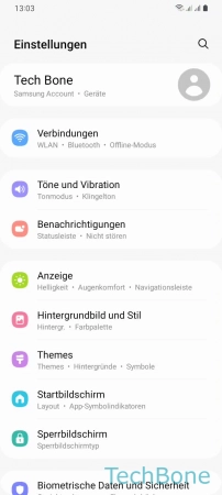 Schritt 2: Tippe auf Anzeige Ein-/ausschalten - Tippe auf Anzeige