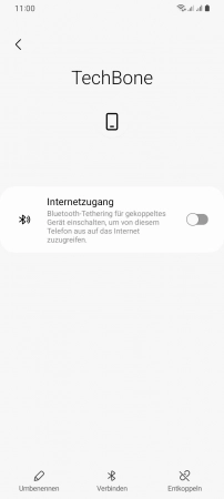 Schritt 5: Tippe auf Umbenennen Gekoppeltes Gerät umbenennen - Tippe auf Umbenennen