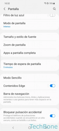 Paso 3: Presiona Contenidos Edge Cambiar la posición de Contenidos Edge - Presiona Contenidos Edge