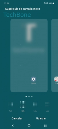 Paso 5: Presiona Guardar Establecer el Diseño de la Pantalla de inicio - Presiona Guardar