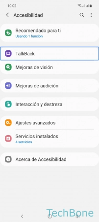 Paso 7: Presiona dos veces TalkBack Desactivar TalkBack (Voice Assistant) - Presiona dos veces TalkBack