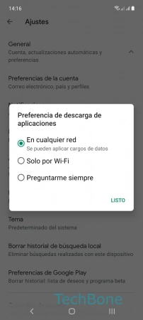 Paso 6: Elige una opción Descarga de aplicaciones sólo a través de Wi-Fi - Elige una opción